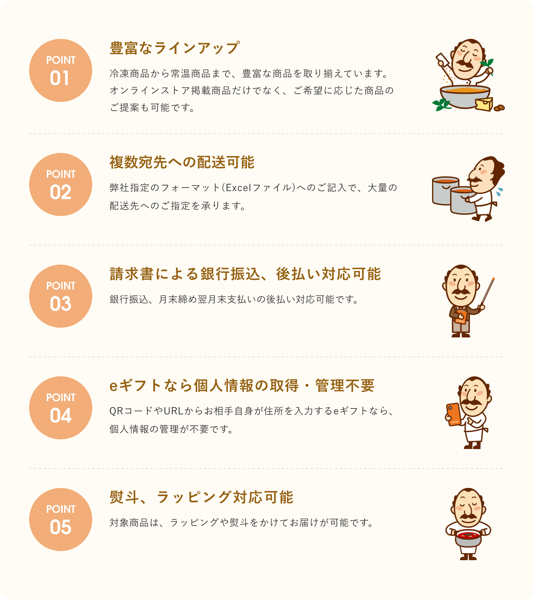 豊富なラインアップ 複数宛先への配送可能 請求書による銀行振込、後払い対応可能 eギフトなら個人情報の取得・管理不要 熨斗、ラッピング対応可能