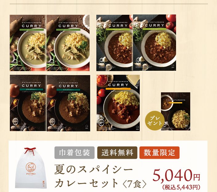 夏のスパイシーカレーセット7食