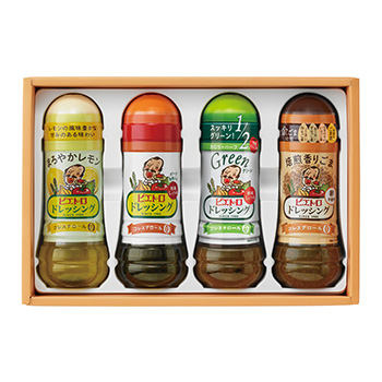 【箱入り】定番のドレッシング4本ギフト